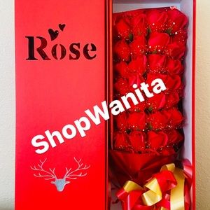 Valentines gift flowers soap